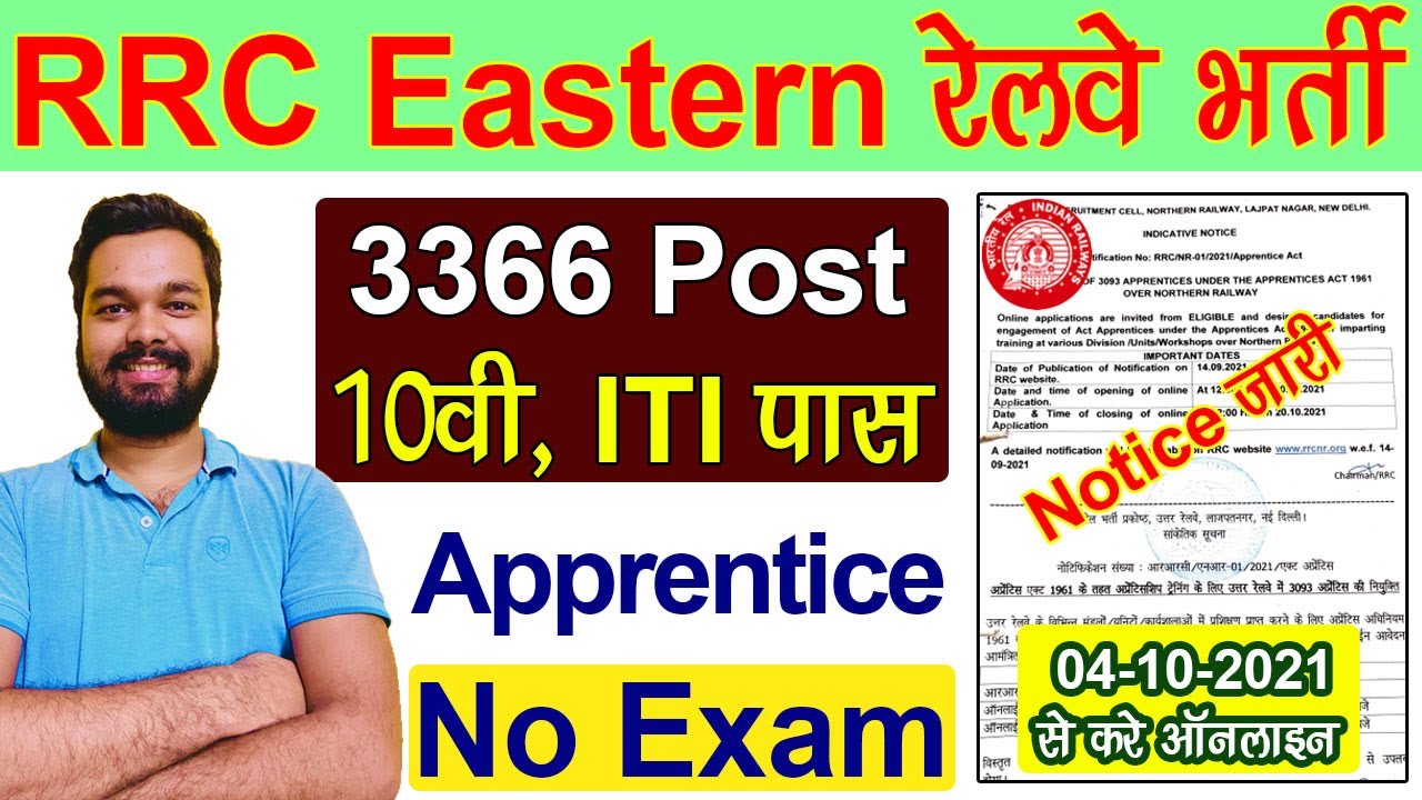 Rrc Eastern Railway Apprentice Recruitment Rrc Eastern Railway