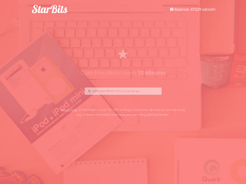 StarBits Claim Bitcoin Every 5 Minutes CB Click Advanced